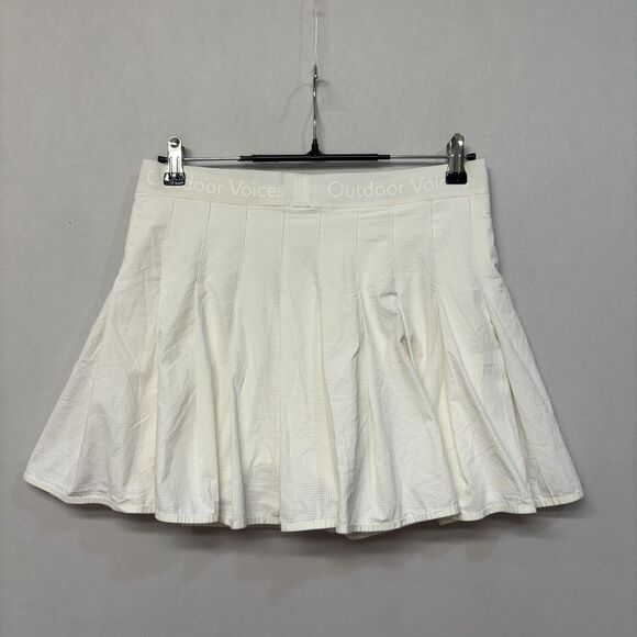 Outdoor Voices Women Golf Tennis Active Skort Skirt Size Large White C026 -16 - Picture 15 of 16